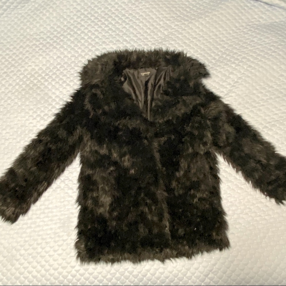 Top Shop Faux Fur Coat